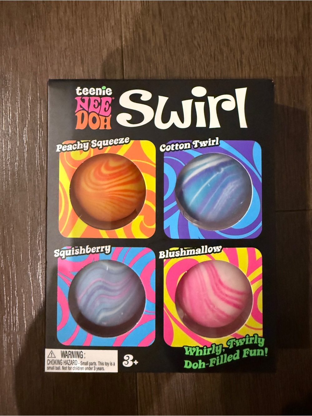 NIB Authentic Needoh Teenie Swirl 4-Pack